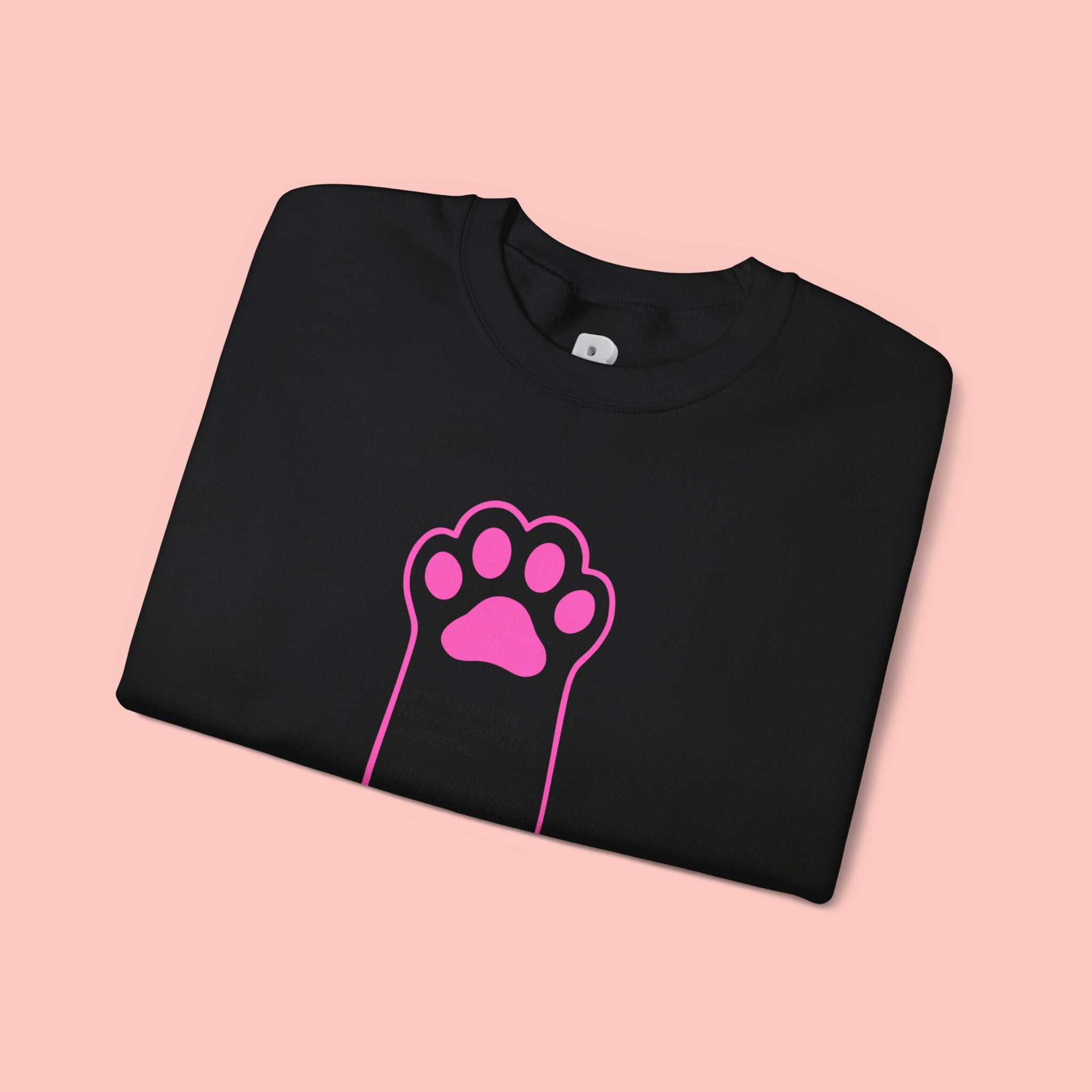 Blessed Dog Mom Crewneck Sweatshirt — Pink Paw Memorial Pullover