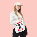 Dog Mom Club Tote Bag – Cute Paw Print Canvas Tote for Dog Lovers