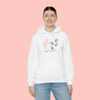 Dog Cuddle Hoodie – Minimal Paw Print & Script Pet Lover Sweatshirt