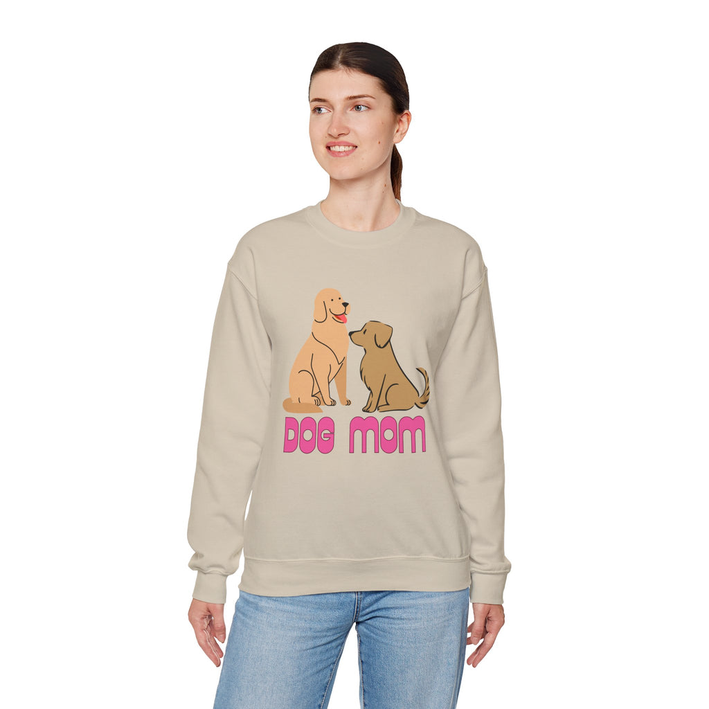 Dog Mom Sweatshirt — Cute Cartoon Dogs "Dog Mom" Crewneck