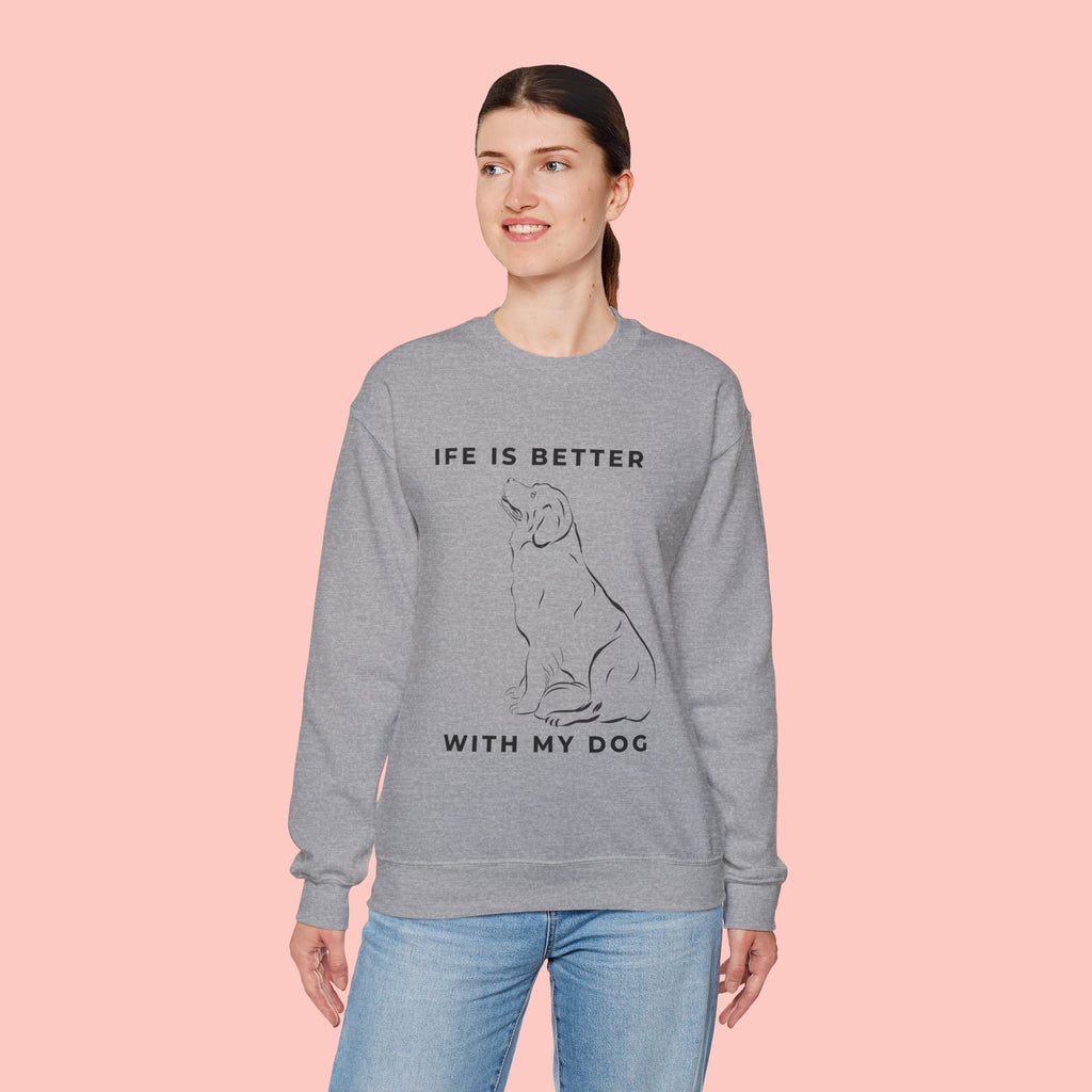 Dog Mom Sweatshirt – 'Dog Mom' Polaroid Graphic Crewneck
