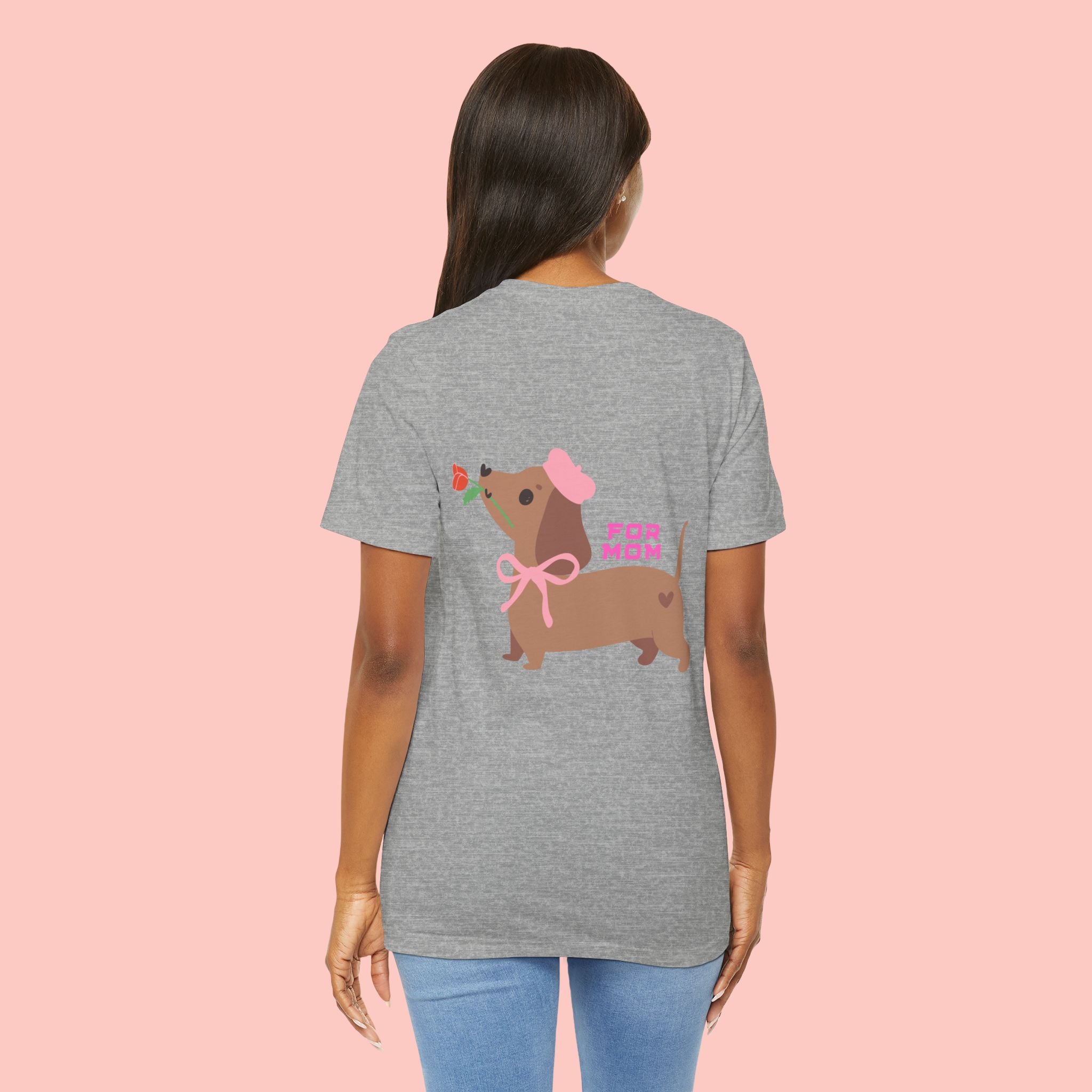 Dachshund Mother's Day Tee — 'For Mom' Cute Dog Graphic Shirt