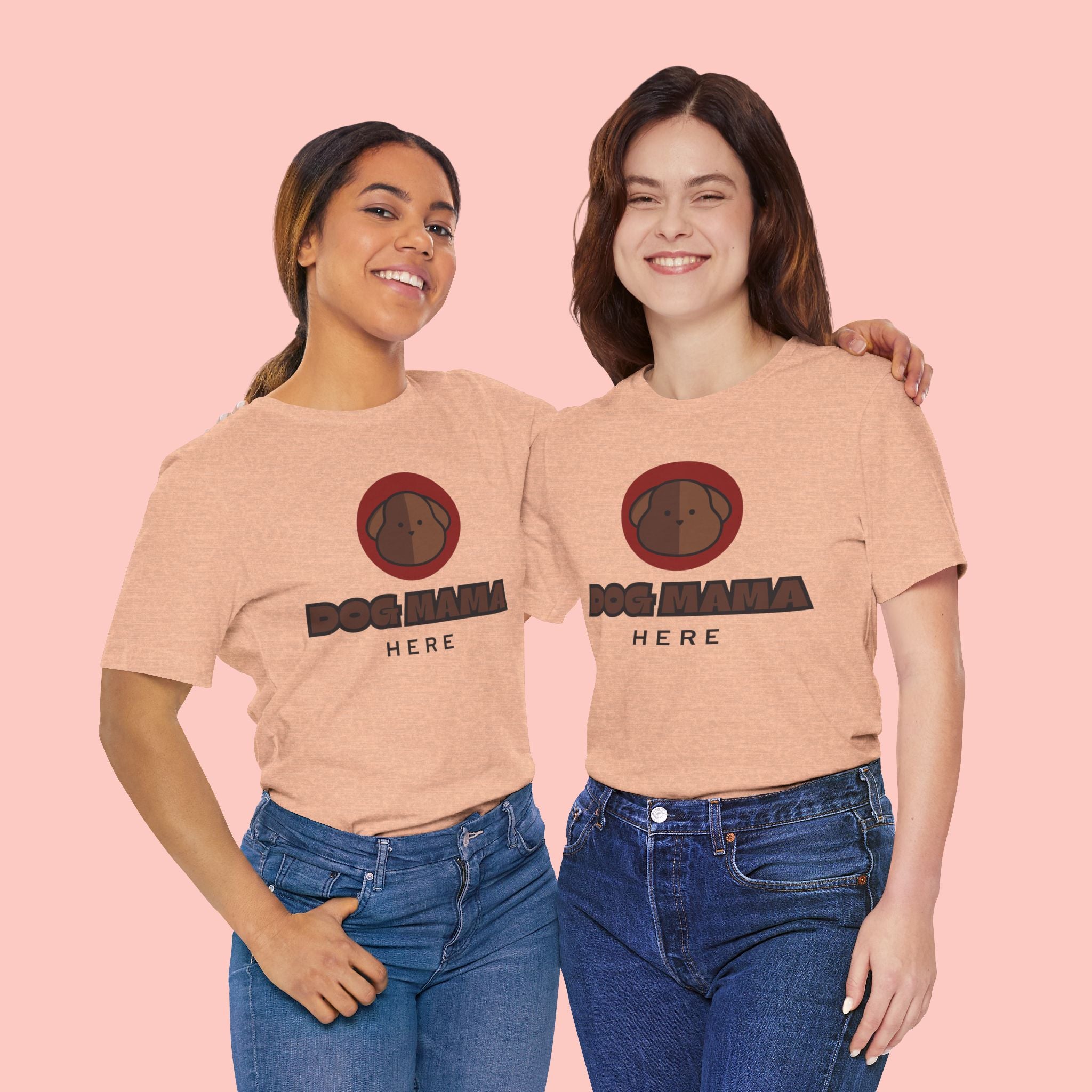 Dog Mama T-Shirt – Cute Brown Pup Graphic Tee