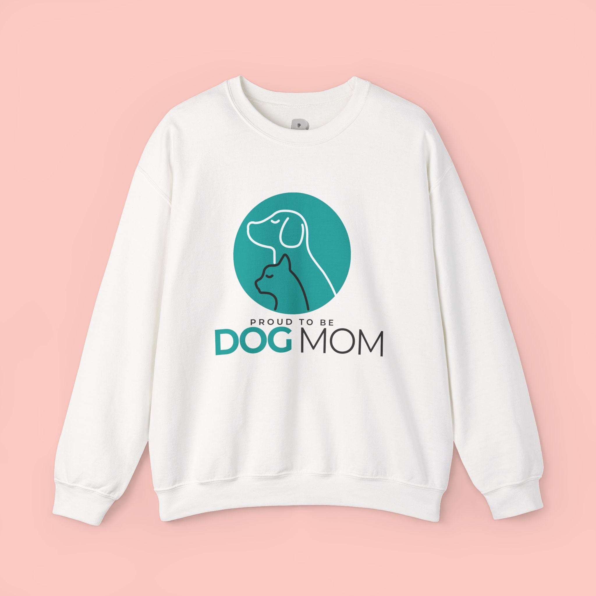 Dog Mom Crewneck Sweatshirt – Proud To Be Dog Mom Graphic Pullover
