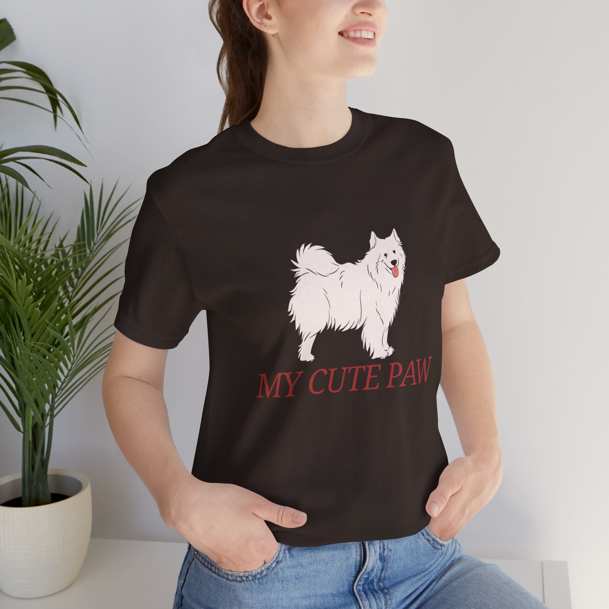 My Cute Paw Samoyed T‑Shirt — Cute Dog Graphic Tee for Pet Lovers