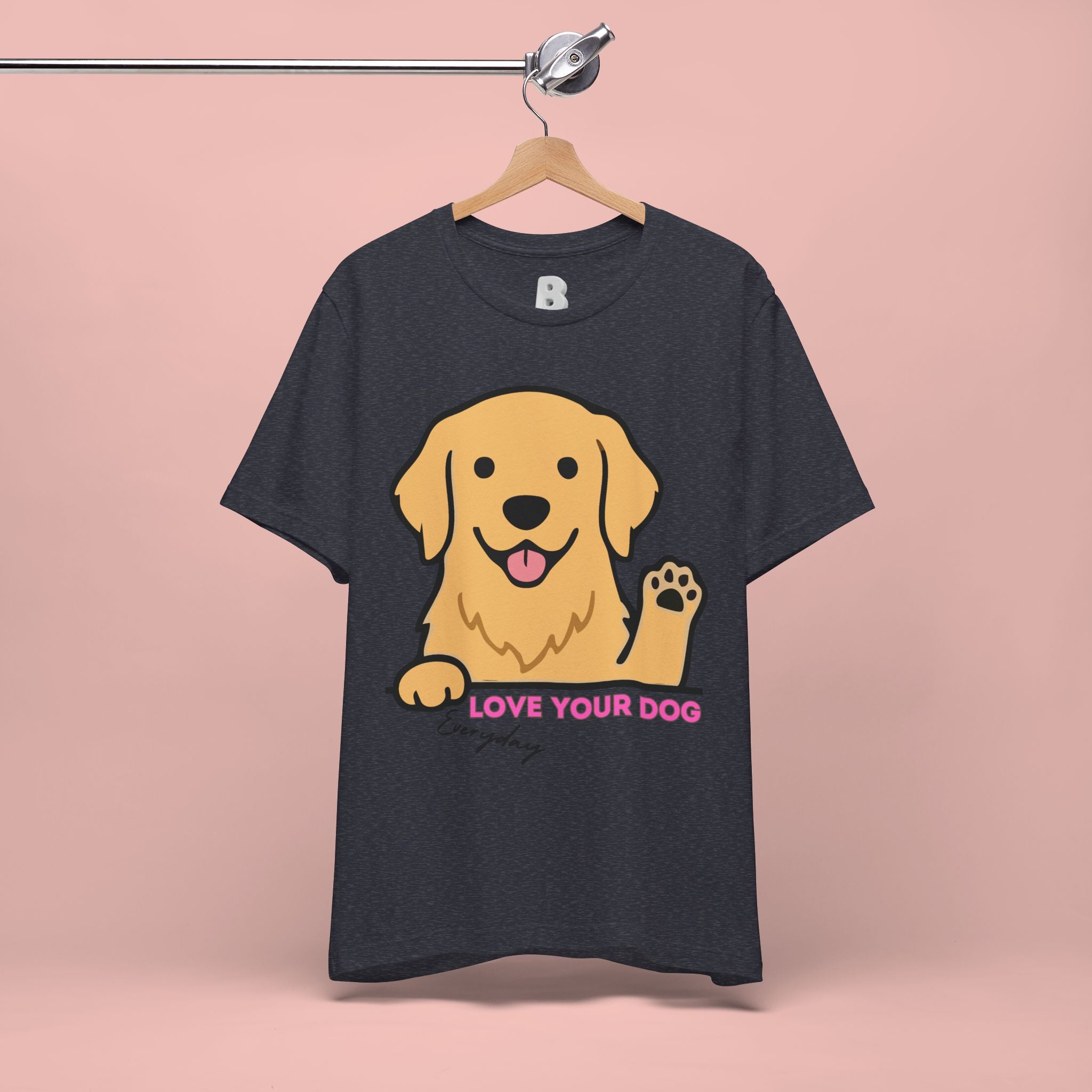 Love Your Dog Tee — Cute Golden Retriever Graphic T-Shirt
