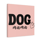 Dog Mama Pink Canvas Wall Art — Heart Pet Mom Decor