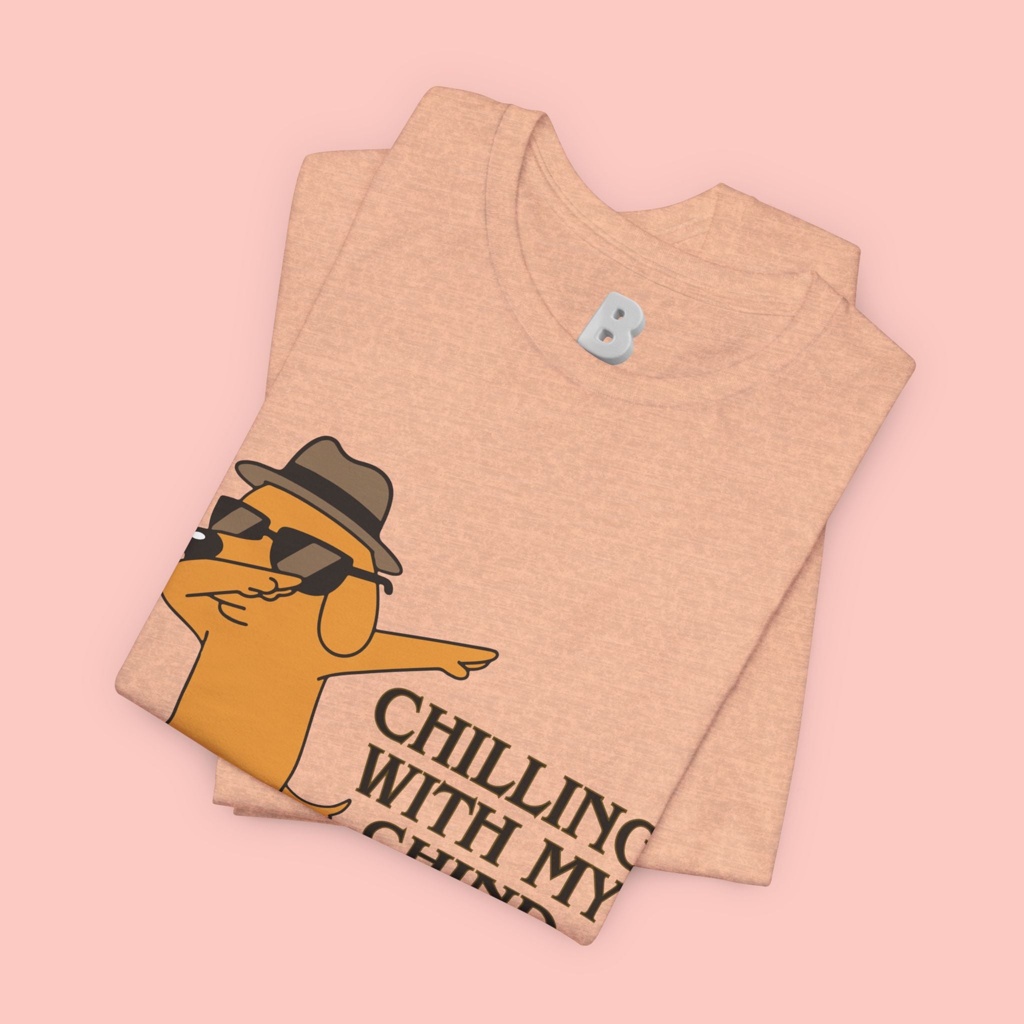 Chilling With My Chind T-Shirt — Funny Dabbing Cat Graphic Tee