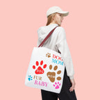 Dog Mom Tote Bag – "Fur Baby" Paw Print AOP Tote