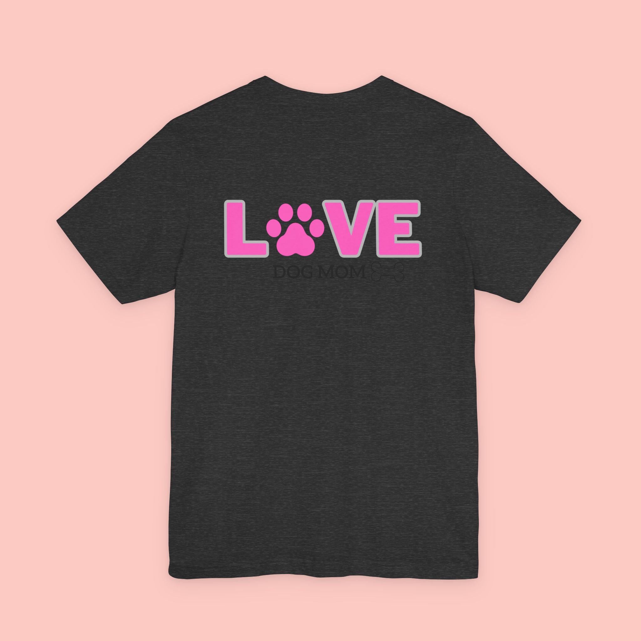 Dog Mom Love T-Shirt — "LOVE" Paw Graphic Tee