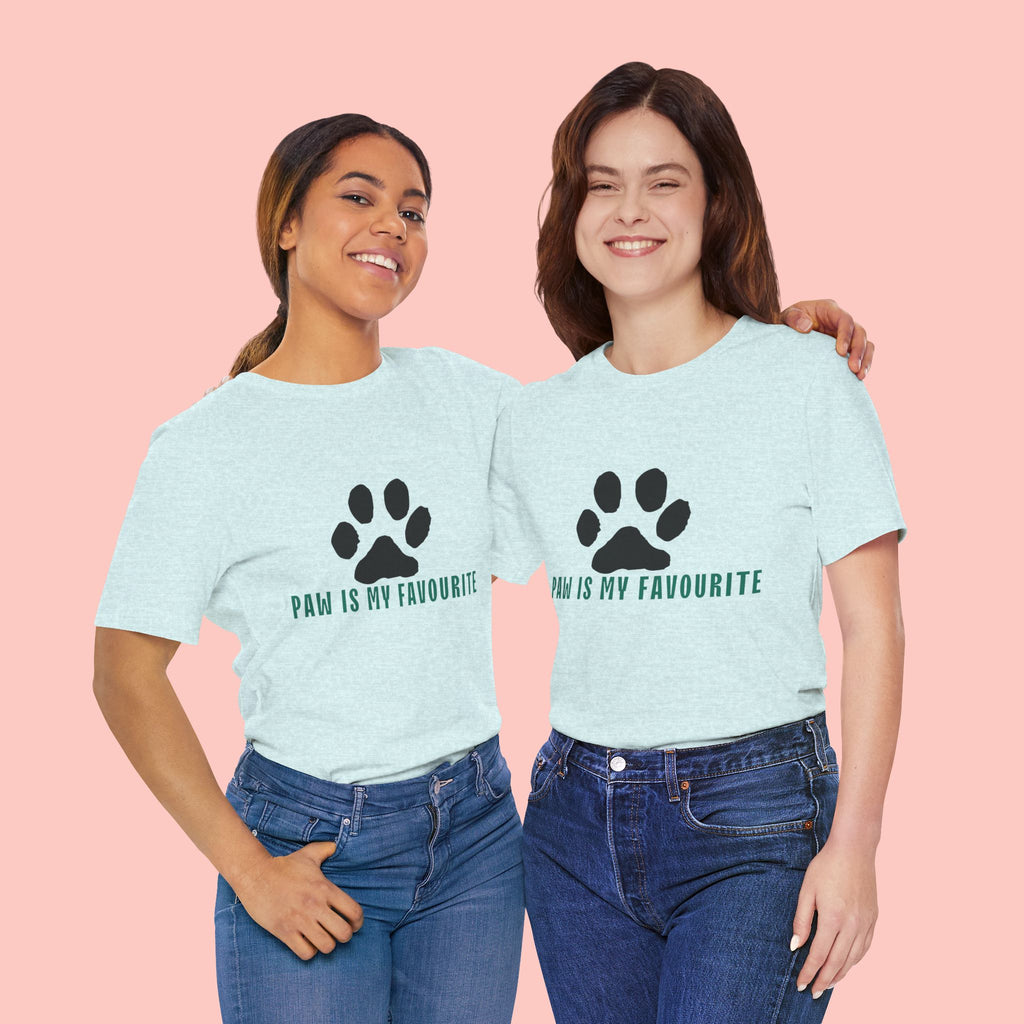 Paw Is My Favourite T‑Shirt — Dog Lover Paw Print Tee