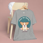 Stay At Home Dog Mom T-Shirt — Cute Corgi Graphic Tee