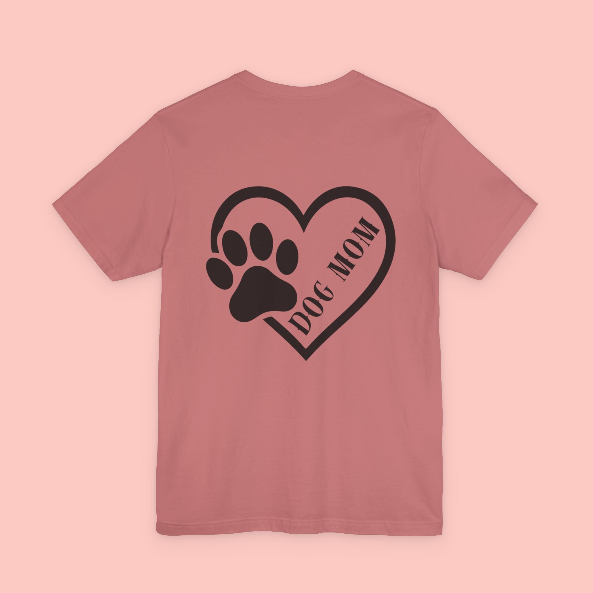 Dog Mom Heart Paw T-Shirt – Cute Pet Lover Tee