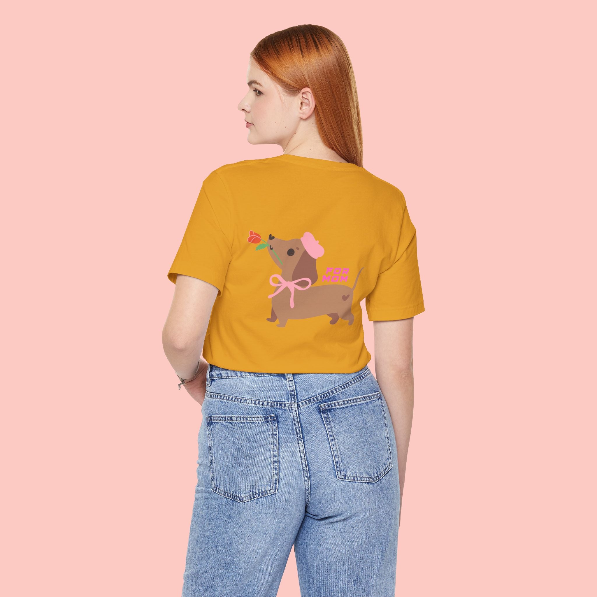 Dachshund Mother's Day Tee — 'For Mom' Cute Dog Graphic Shirt