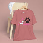 Dog Pawprint T-Shirt — "Pawprints Everywhere I Go" Cute Pet Lover Tee