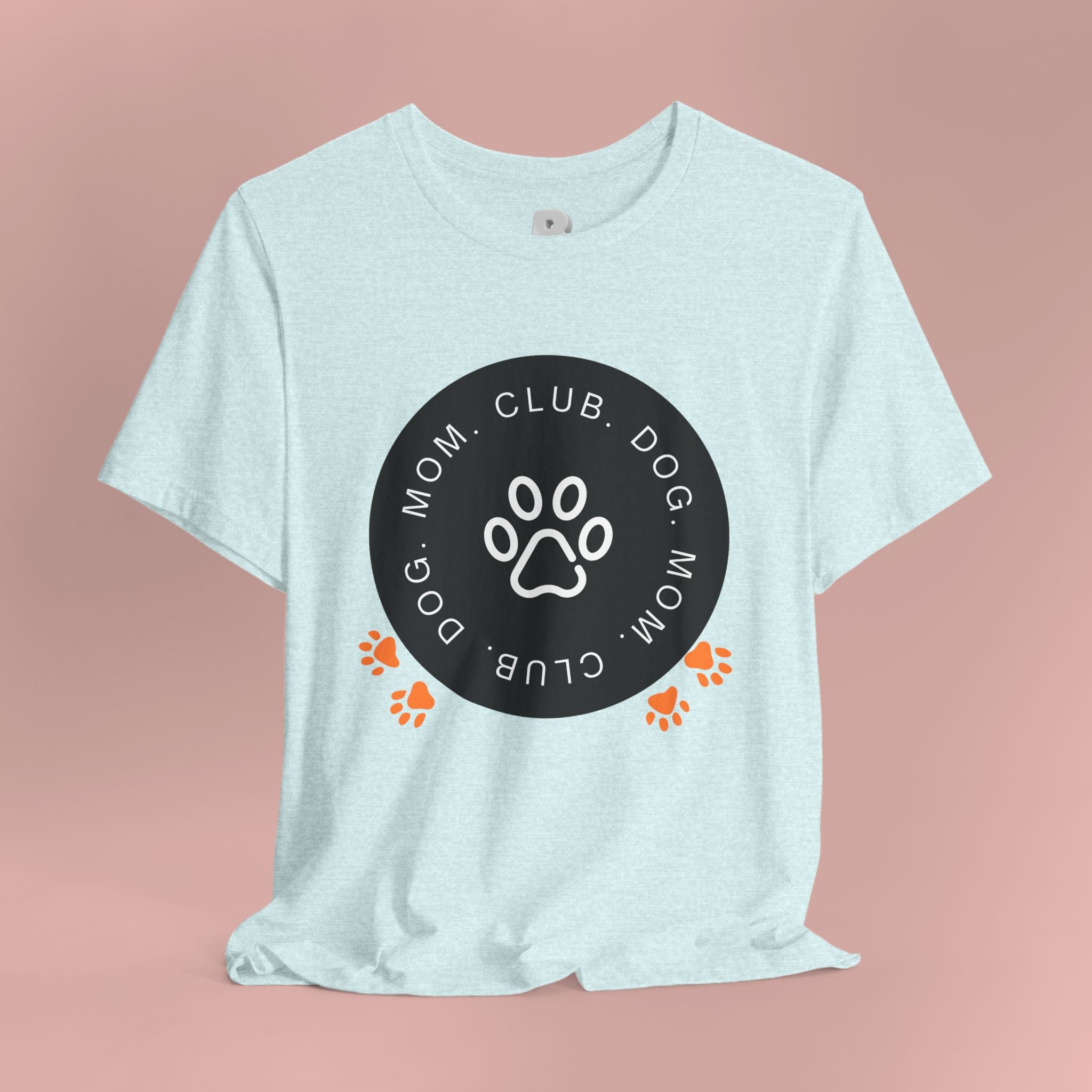 Dog Mom Club T-Shirt — Paw Print Graphic Tee for Pet Lovers