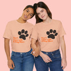 Don’t Mess With A Dog Mom T-Shirt — Paw Print Tee for Dog Lovers