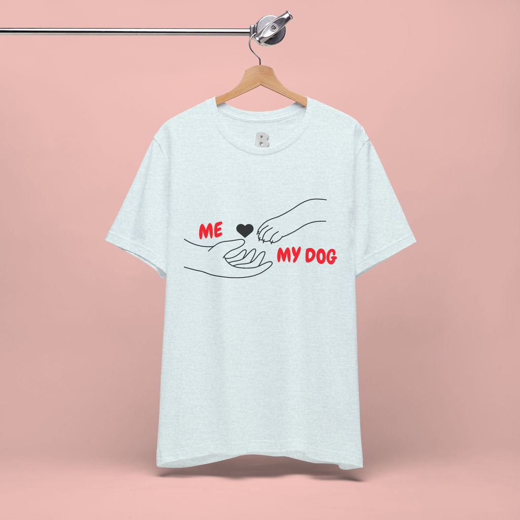 T-Shirt — "Me  My Dog" Minimalist Paw & Hand Illustration