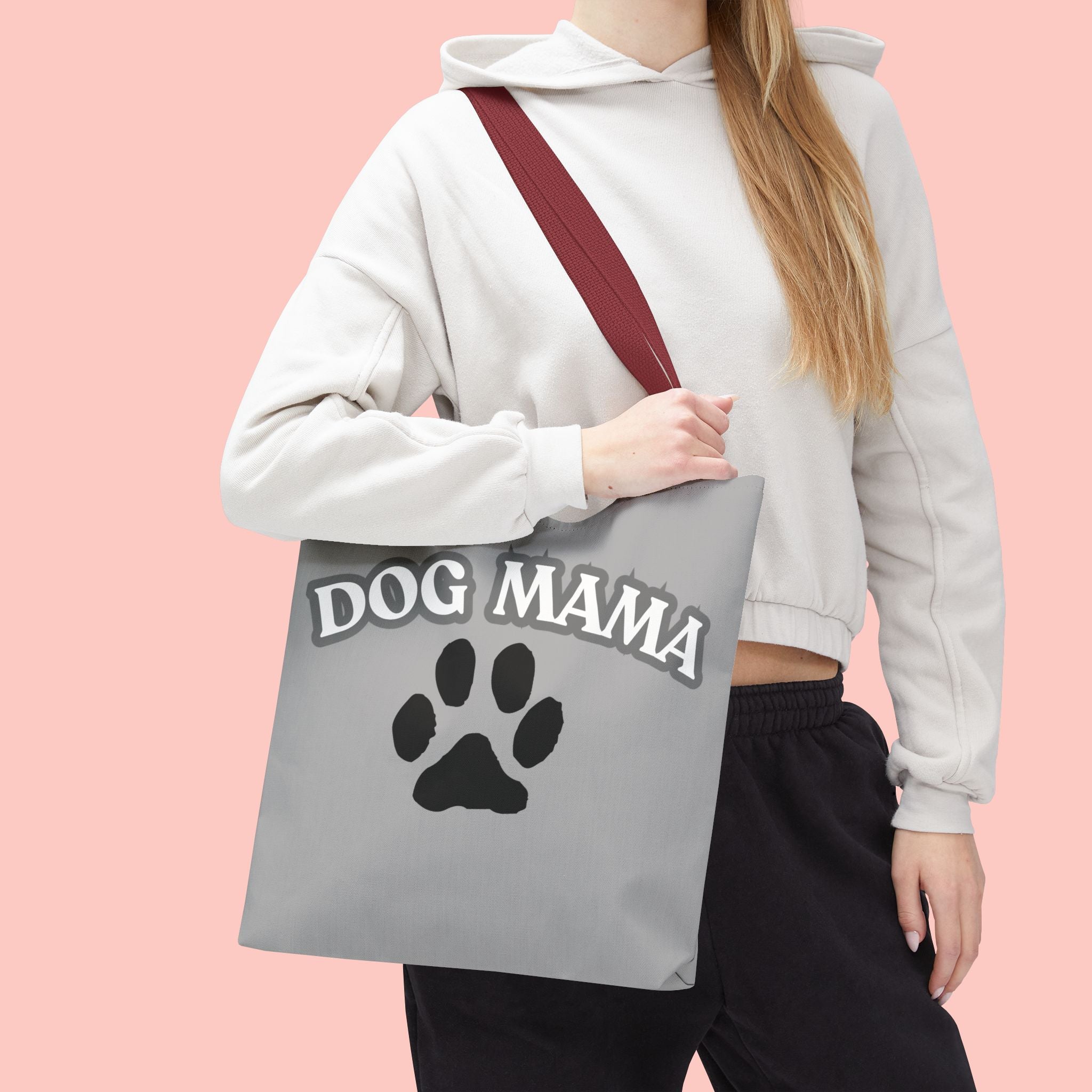 Dog Mama Paw Print Tote Bag – Cute Pet Lover Gift