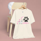 Dog Pawprint T-Shirt — "Pawprints Everywhere I Go" Cute Pet Lover Tee