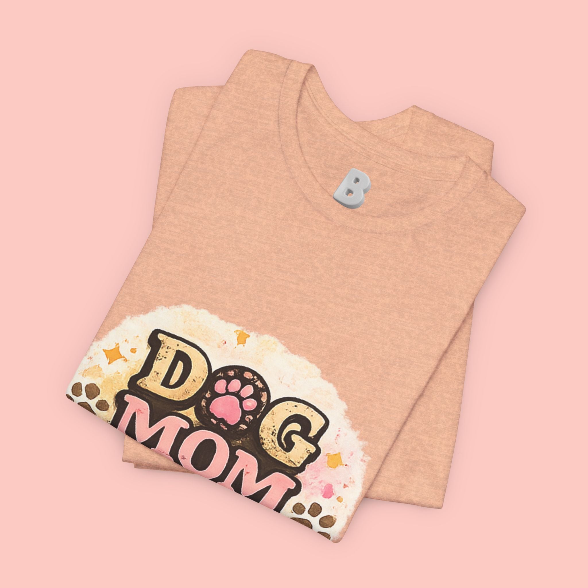 Dog Mom T-Shirt – "Loving My Dog Life" Cute Paw Print Tee for Pet Moms