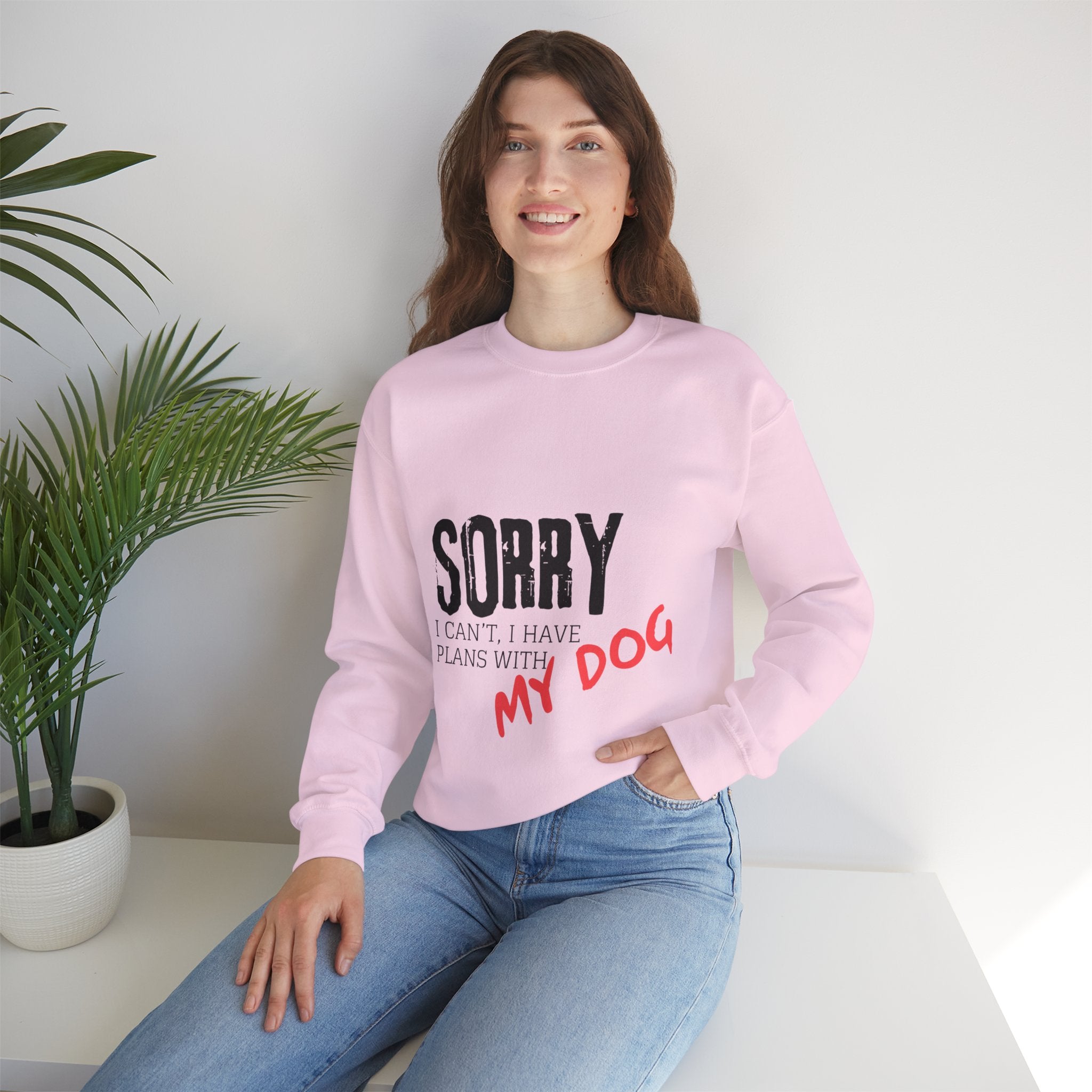 Sorry I Can't I Have Plans With My Dog Sweatshirt