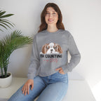 Dog Mom Sweatshirt - "I'm Counting On My Dog" Cute Cavalier King Charles Crewneck