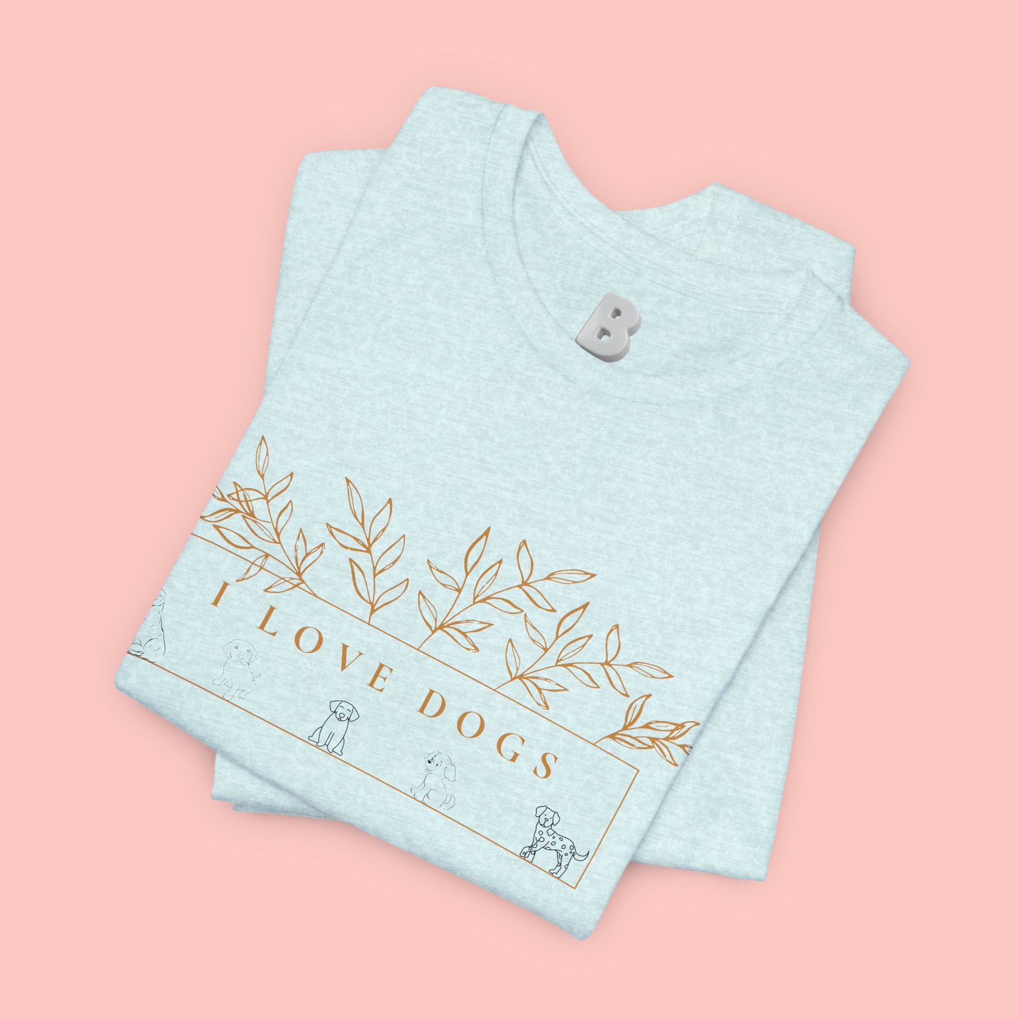 Love Dogs Floral Tee — I Love Dogs Graphic T-Shirt