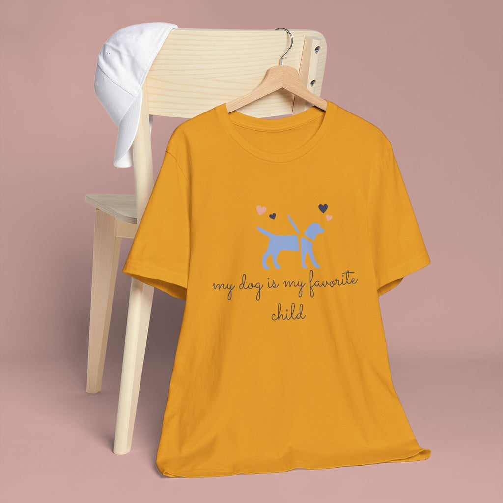 Dog Lover T‑Shirt — "My Dog Is My Favorite Child" Cute Puppy Graphic Tee
