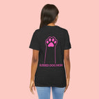 Blessed Dog Mom T-Shirt — Pink Paw Graphic Dog Lover Tee