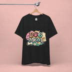 Dog Mom T-Shirt — Colorful Paw Print Graphic Tee for Pet Lovers