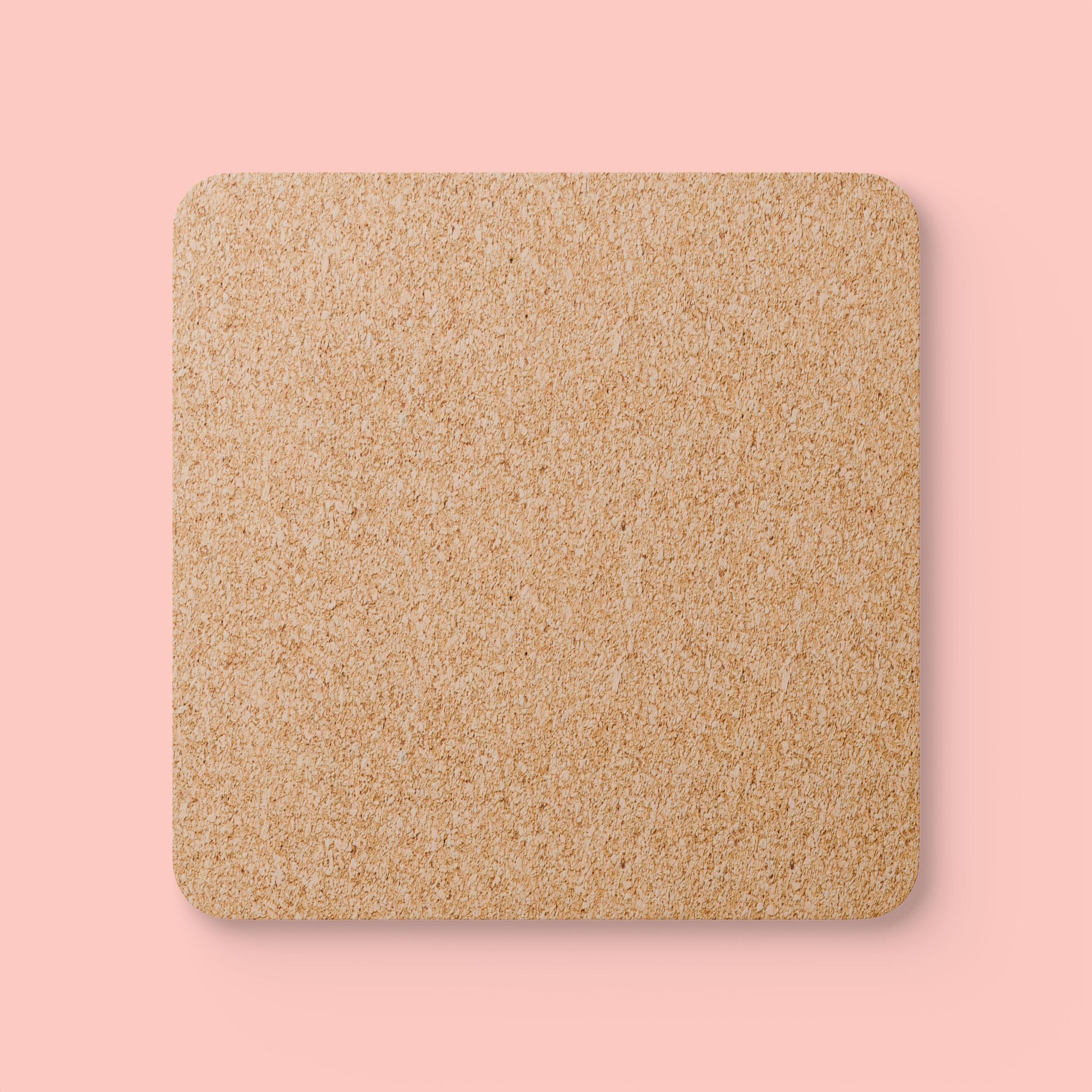 Cork Coaster Set — Minimal Line Art High Five Drink Coasters (4-Pack)