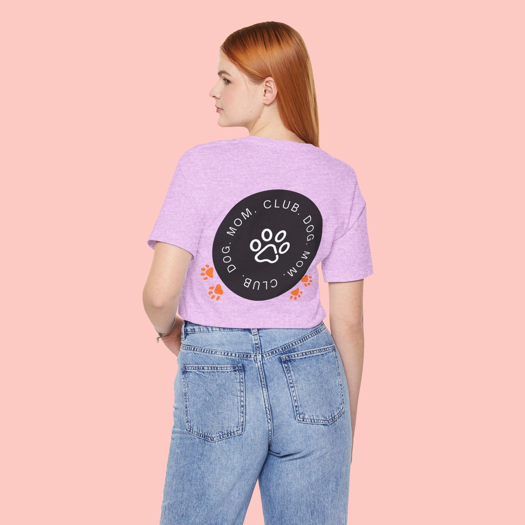 Dog Mom Club T-Shirt — Paw Print Graphic Tee for Pet Lovers