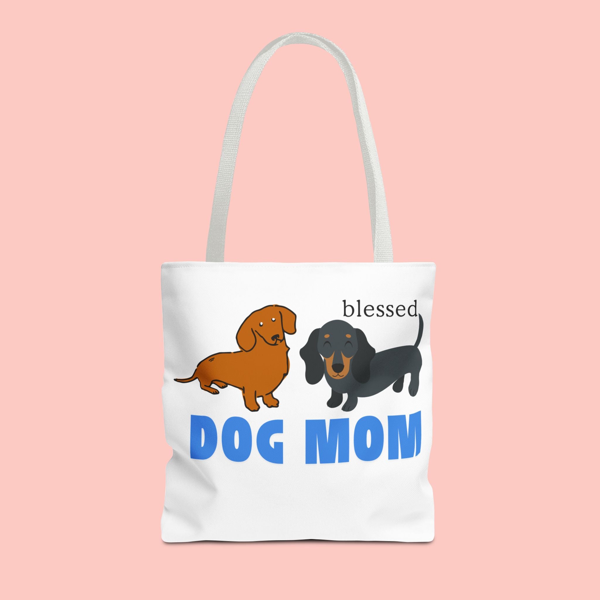 Dog Mom Tote Bag — Blessed Dachshund Design