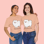 Cute Fluffy Pomeranian Tee — "Mom's Cute Child" Dog T-Shirt