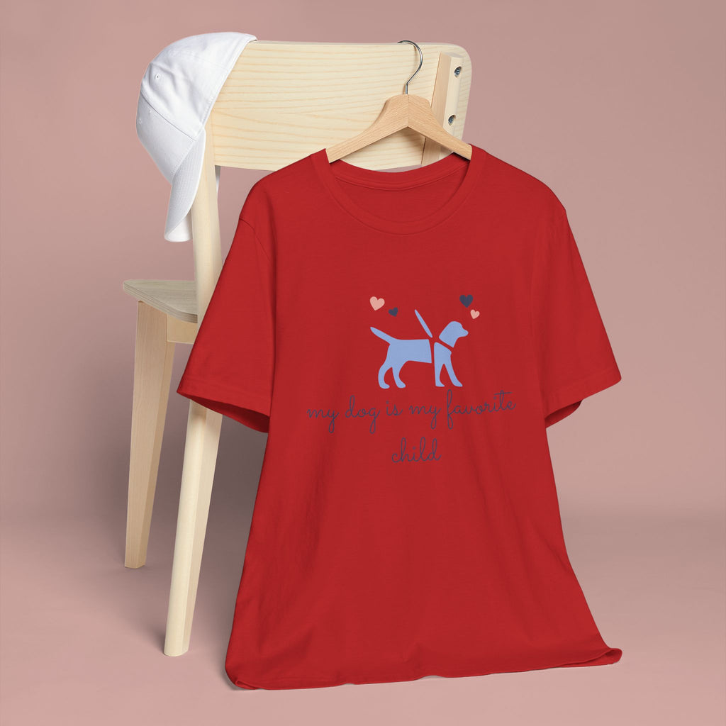 Dog Lover T‑Shirt — "My Dog Is My Favorite Child" Cute Puppy Graphic Tee
