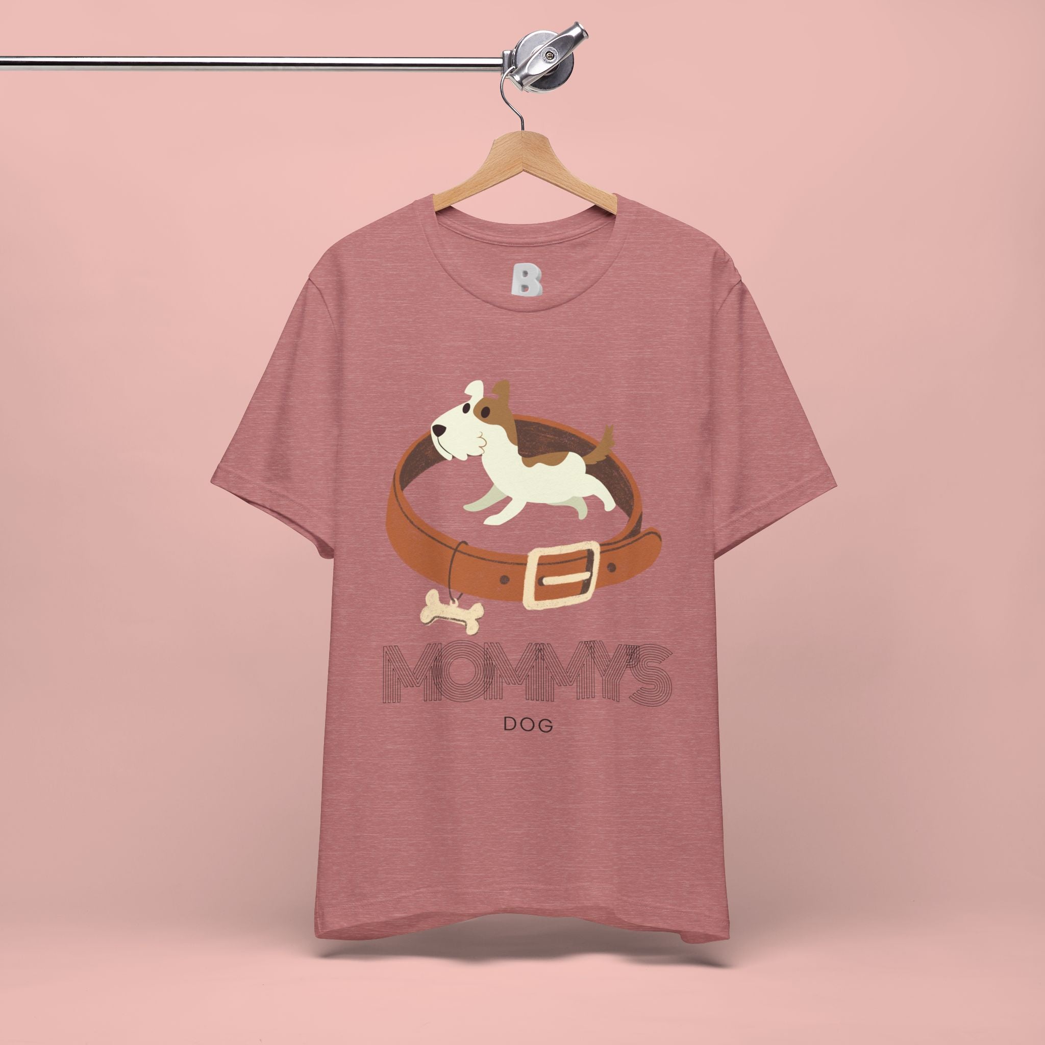 Mommy's Dog T-Shirt – Cute Puppy & Collar Graphic Tee for Dog Moms