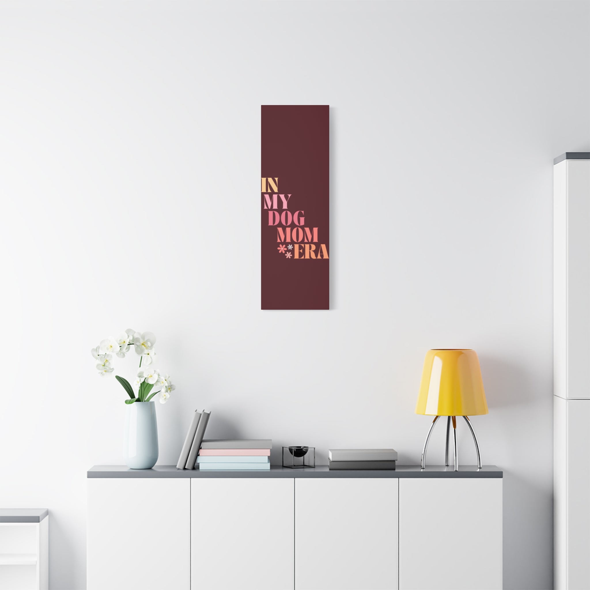 In My Dog Mom Era Matte Canvas Wall Art