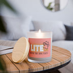 Frosted Glass Candle — "Lite Me When the Dog Farts" Scented Candle, 11oz Gift for Dog Lovers