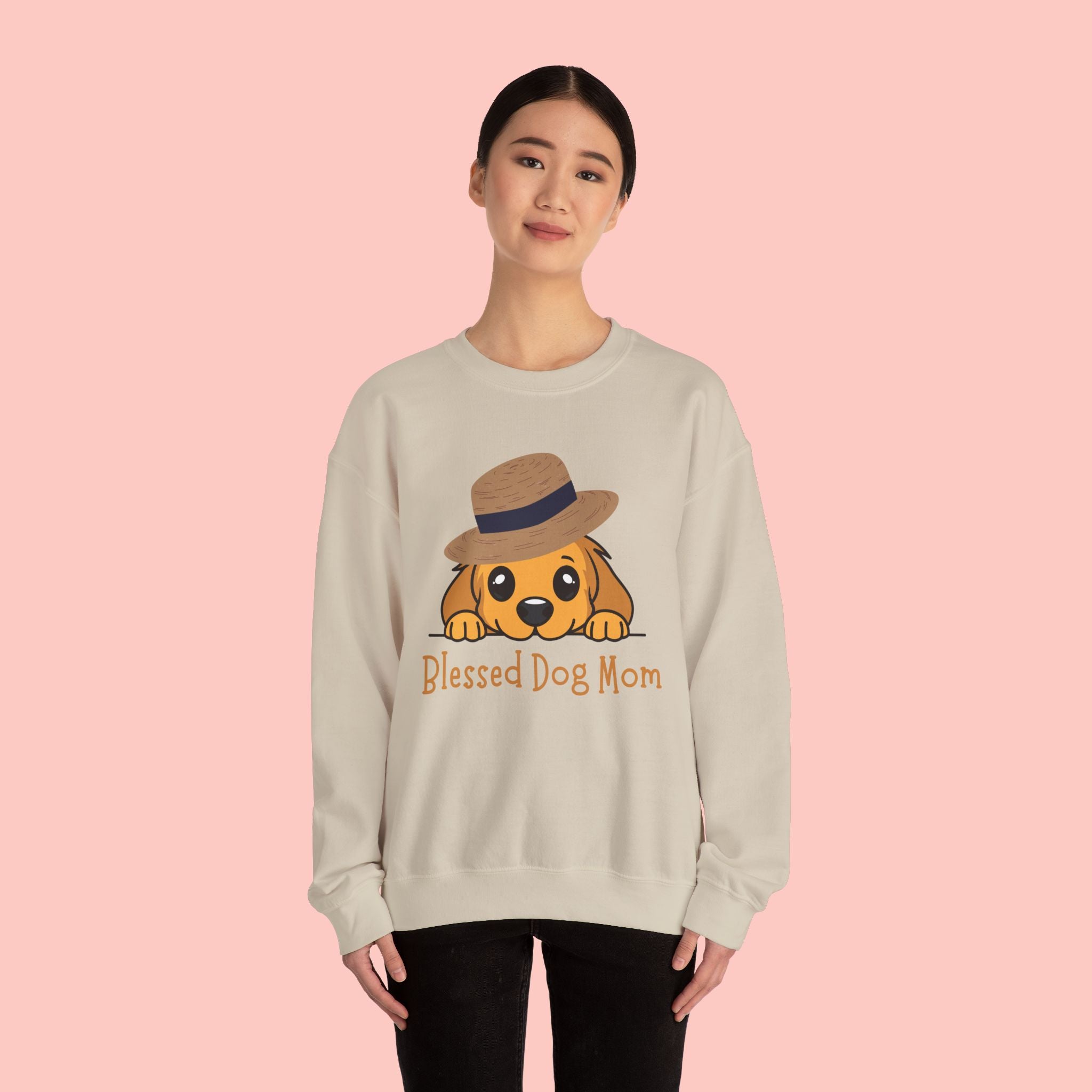 Blessed Dog Mom Sweatshirt — Cute Puppy Mom Crewneck