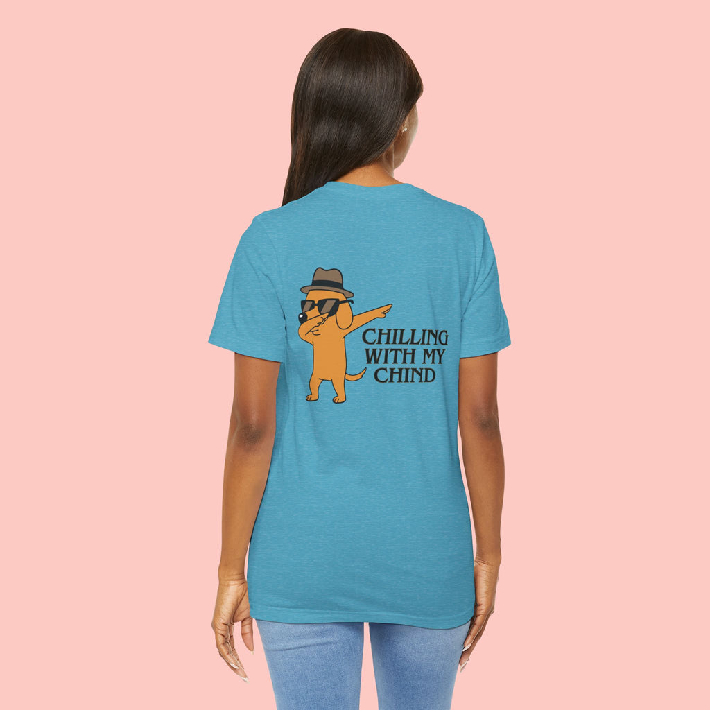 Chilling With My Chind Tee — Funny Dab Cat Graphic T-Shirt