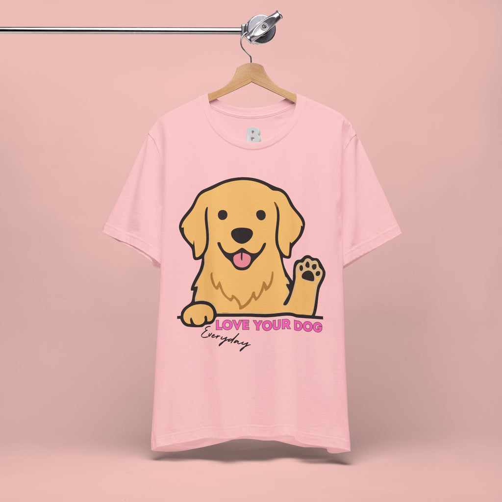 Love Your Dog Tee — Cute Golden Retriever Graphic T-Shirt