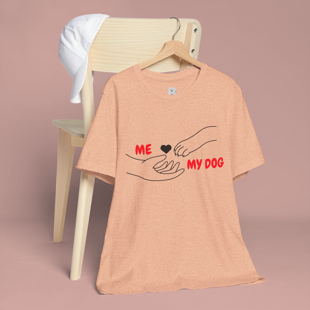 T-Shirt — "Me  My Dog" Minimalist Paw & Hand Illustration
