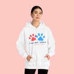 Dog Mom Hoodie – “I Am Not Single I Have Dog” Paw Print Hoodie
