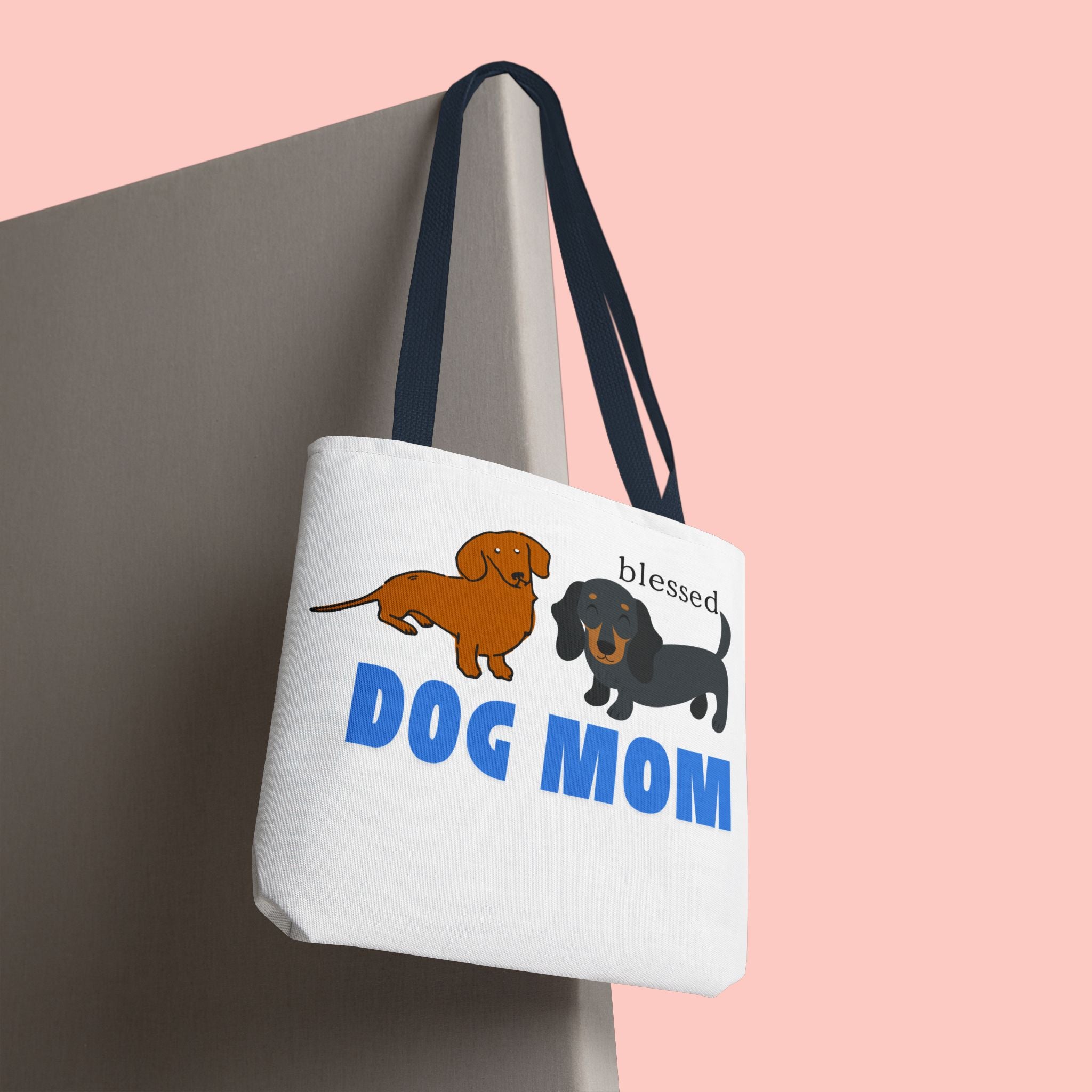 Dog Mom Tote Bag — Blessed Dachshund Design