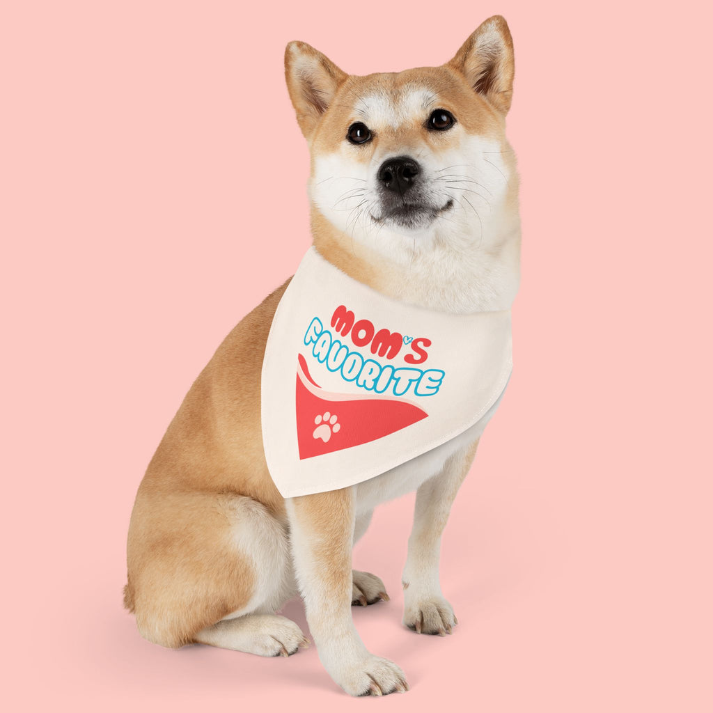 Mom's Favorite Pet Bandana Collar – Cute Paw Print Dog & Cat Accessory
