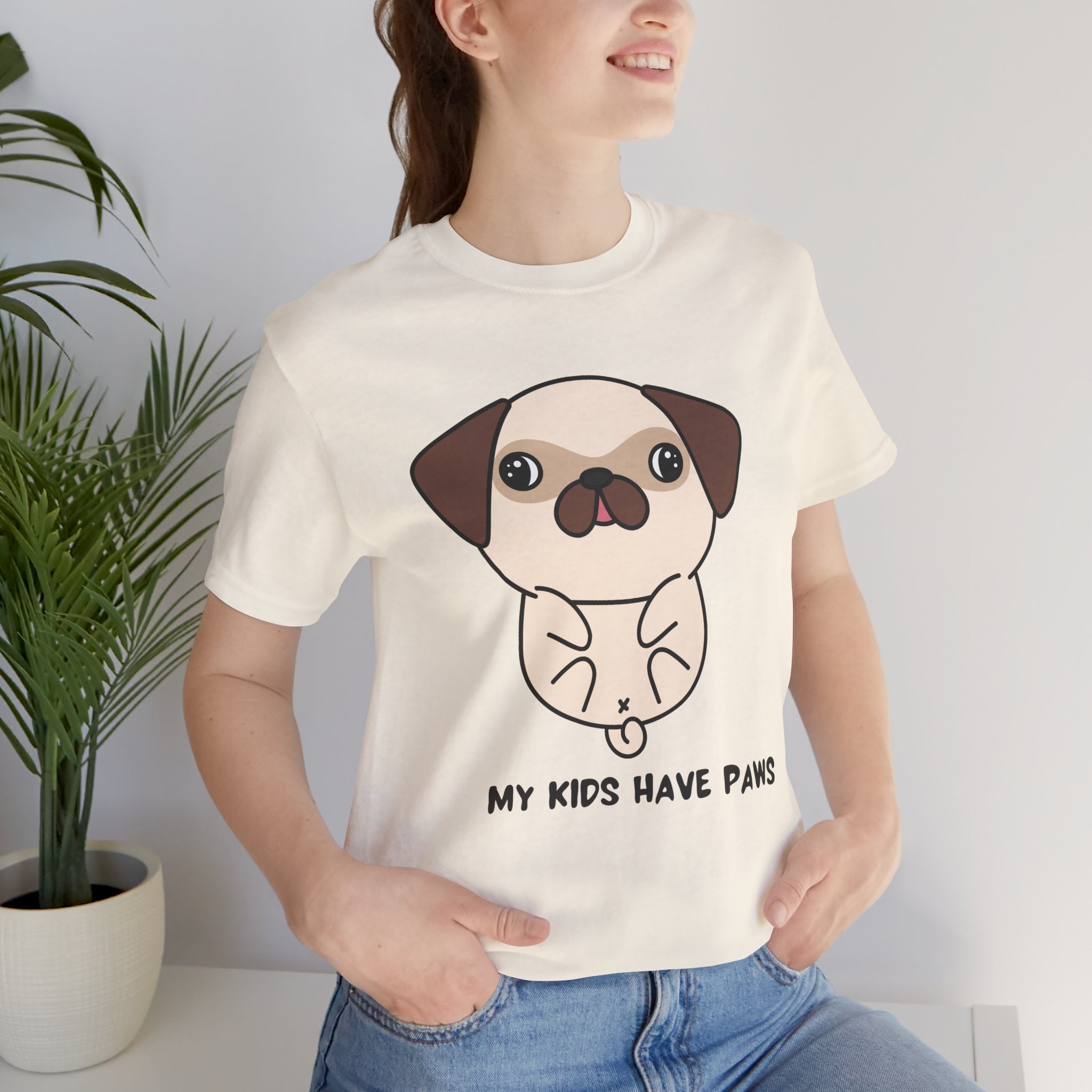 Pug 'My Kids Have Paws' T-Shirt