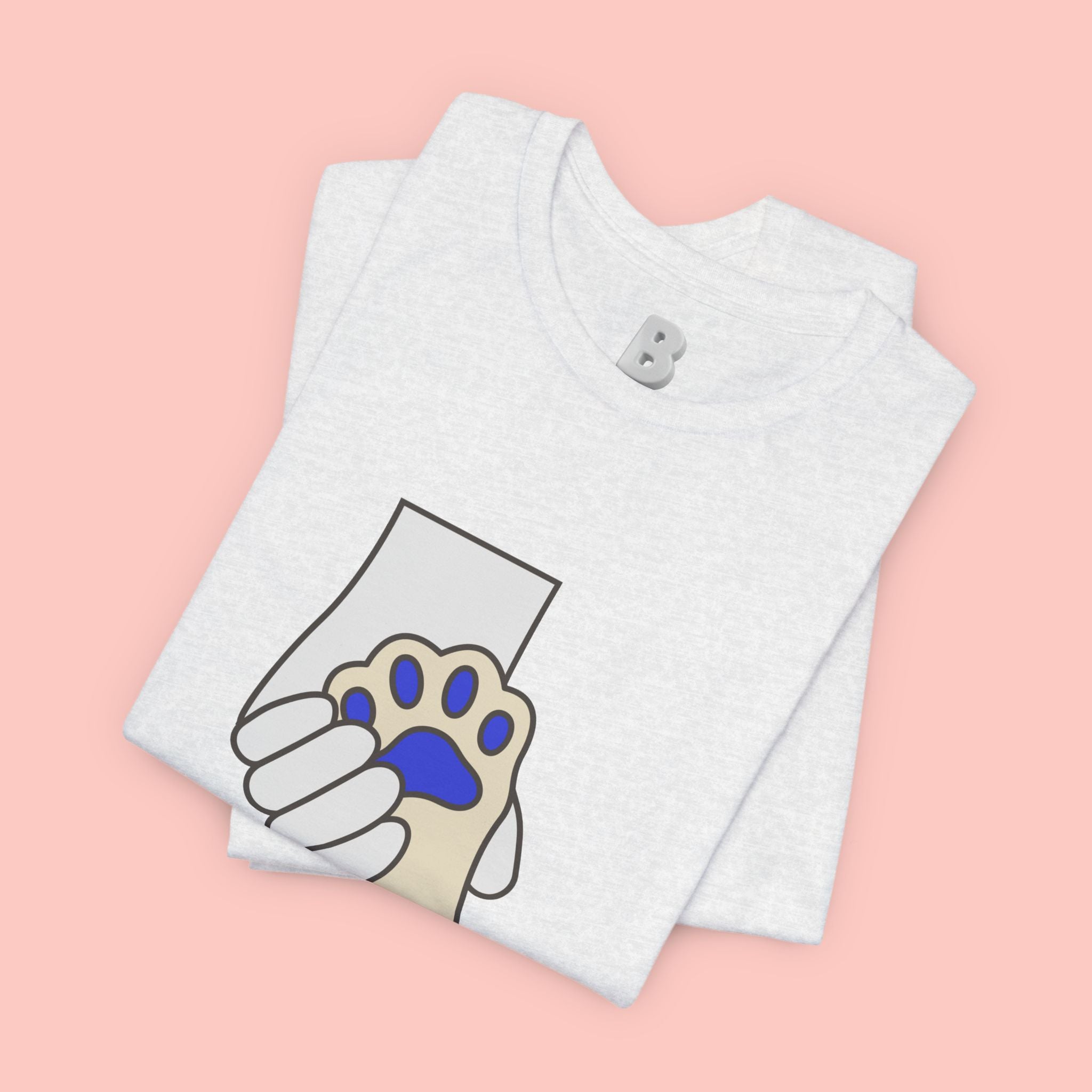 Dog Lover T-Shirt — "Love with my dog." Paw Print Graphic