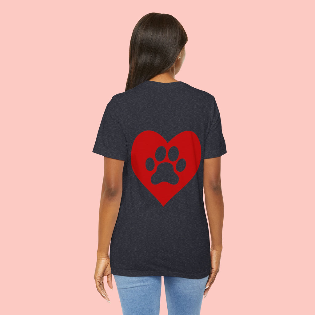 Pet Lover Heart Paw T-Shirt