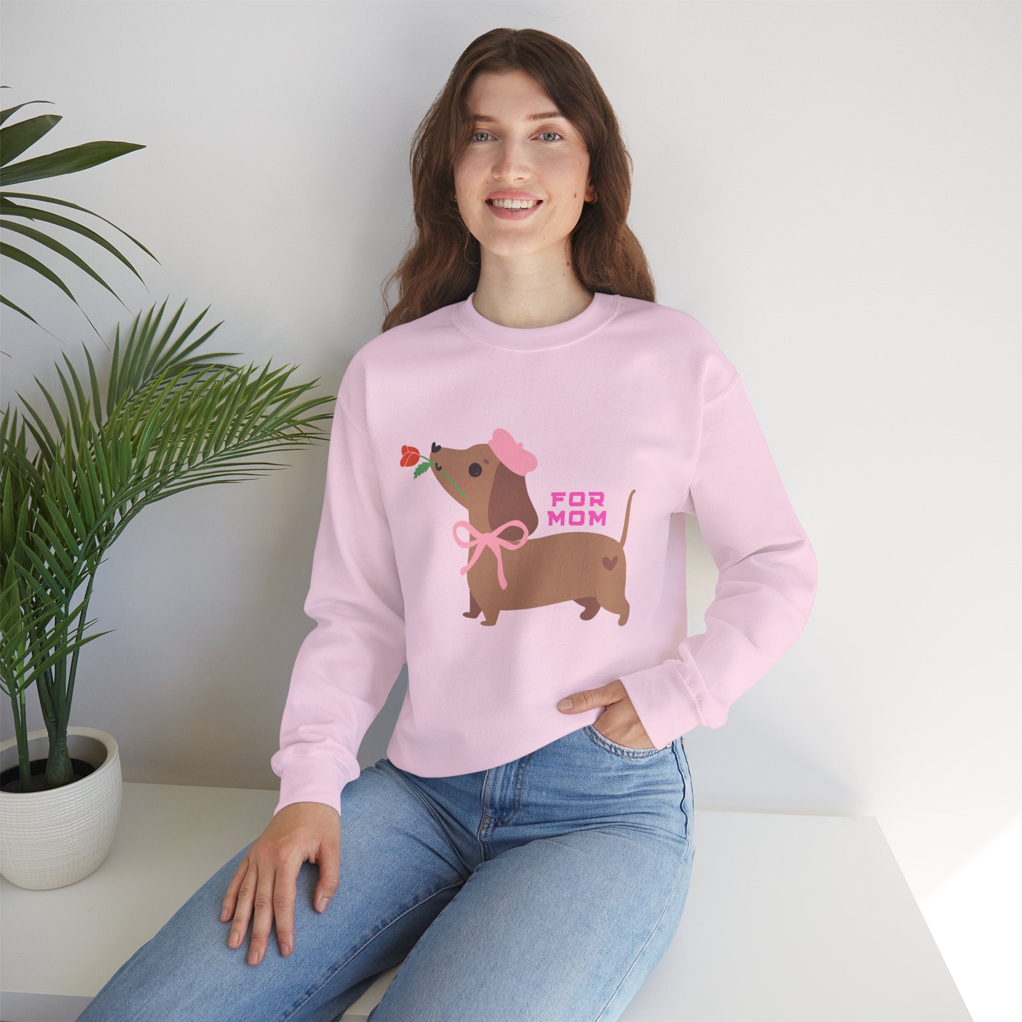 Dachshund 'For Mom' Crewneck Sweatshirt – Cute Dog Mom Gift